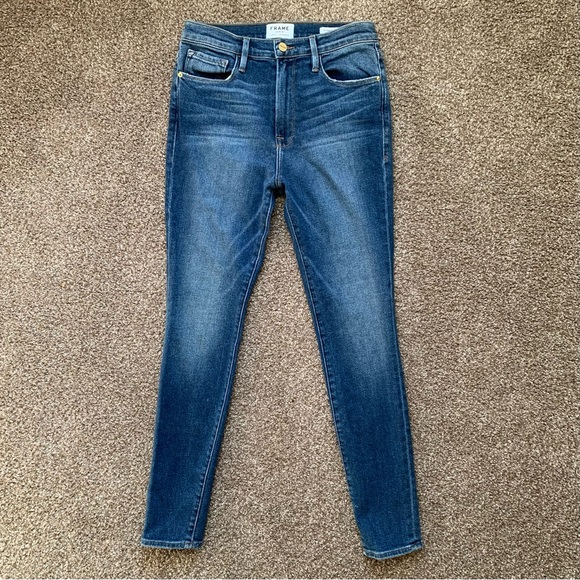 Frame Ali High Rise Skinny Jeans - Picture 1 of 9